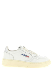 Autry Silver Cowhide Low Top Sneakers for Women