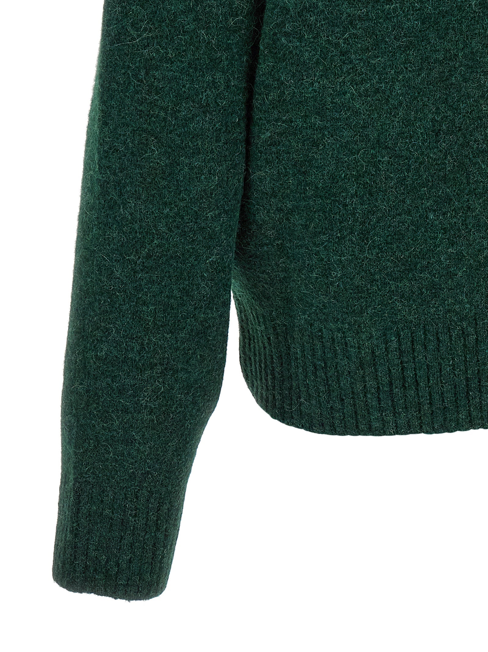 Ami Paris Bicolor Alpaca Leather Cardigan for Men