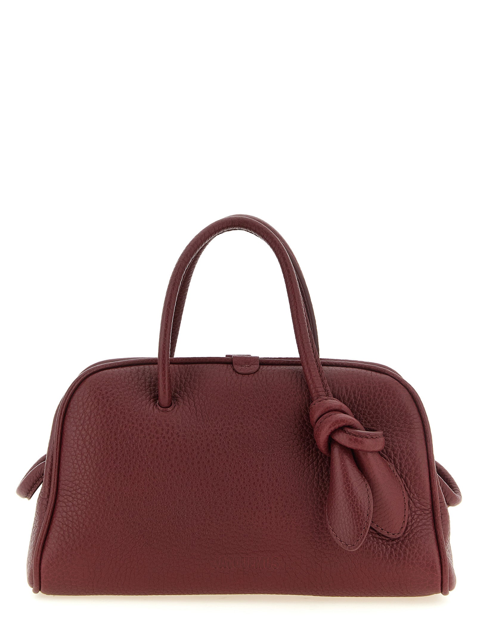Jacquemus Bordeaux Calfskin Handbag for Women