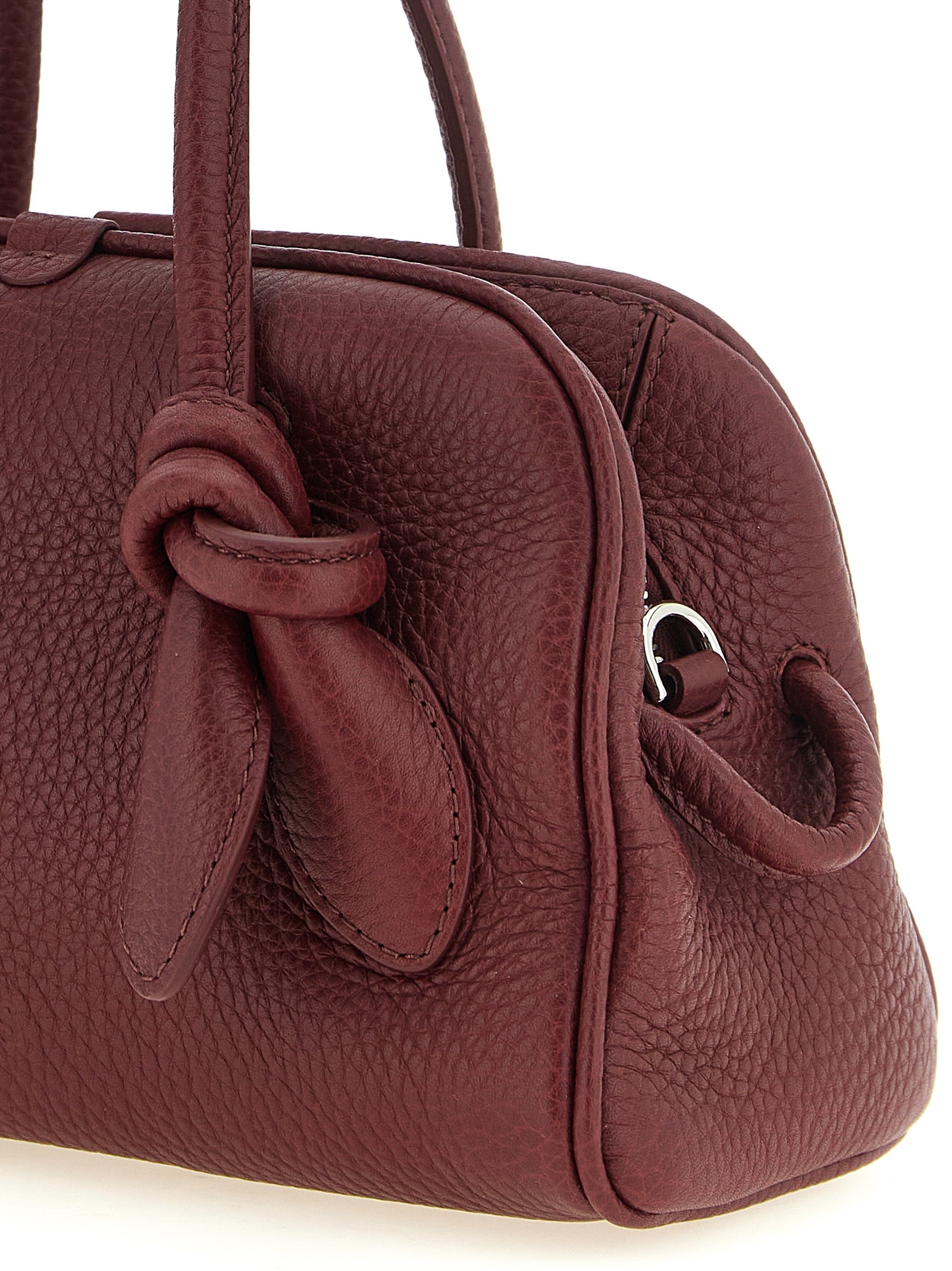 Jacquemus Bordeaux Calfskin Handbag for Women