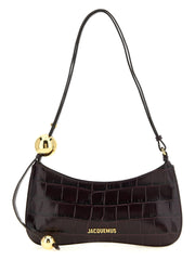 Jacquemus Bordeaux Calfskin Shoulder Bag for Women
