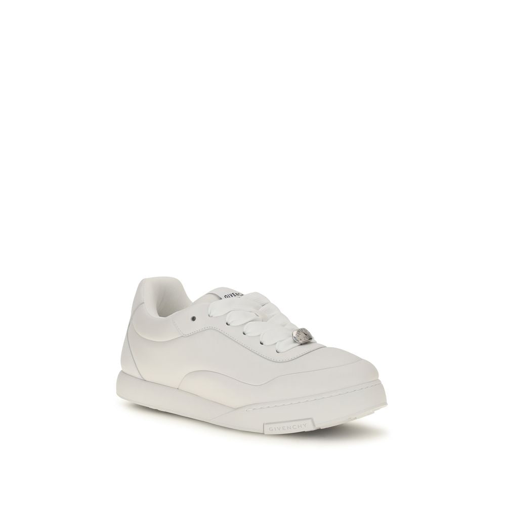 Givenchy White Calf Leather Bos Taurus Sneakers for Men