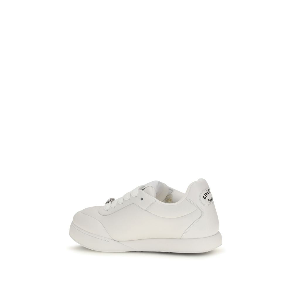 Givenchy White Calf Leather Bos Taurus Sneakers for Men