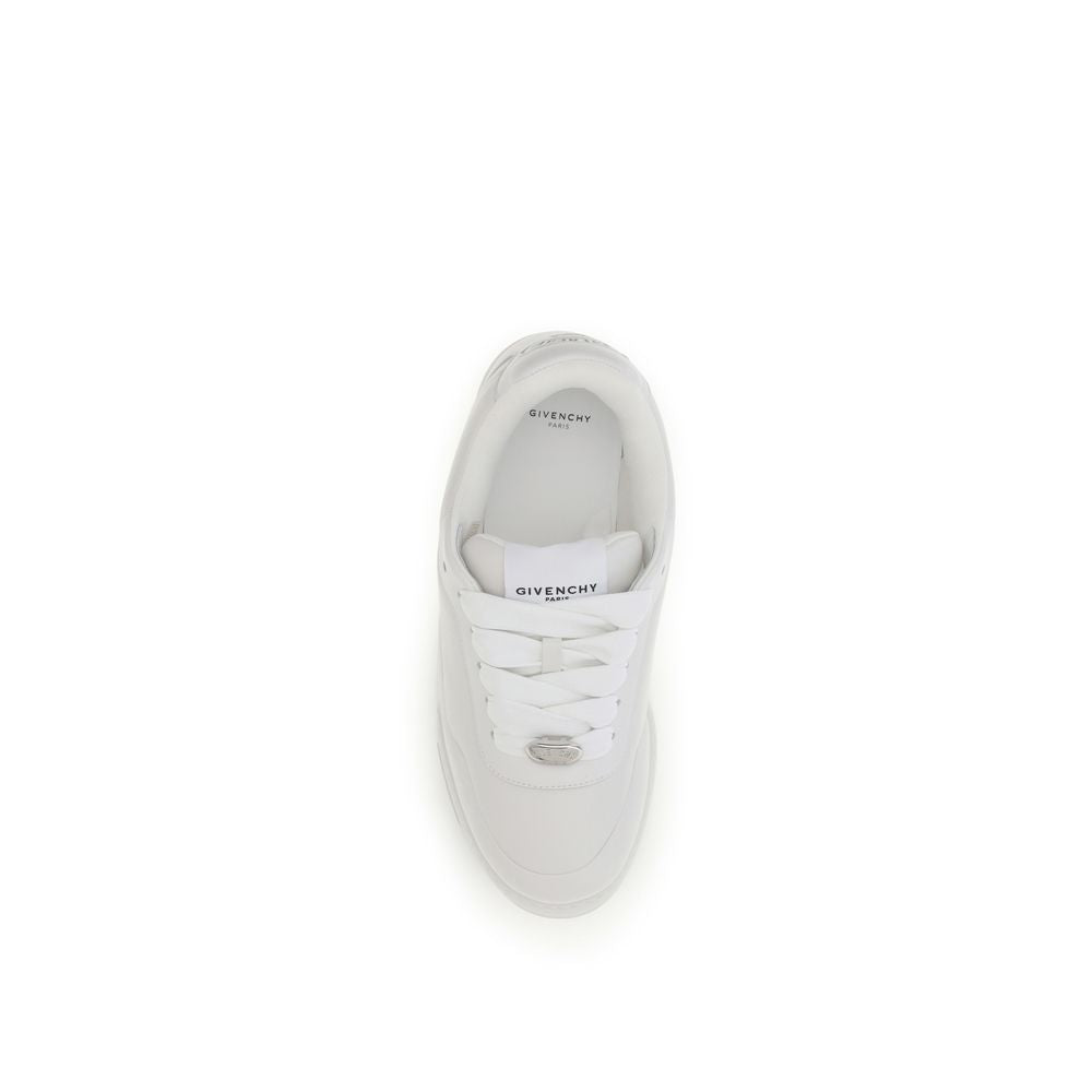 Givenchy White Calf Leather Bos Taurus Sneakers for Men