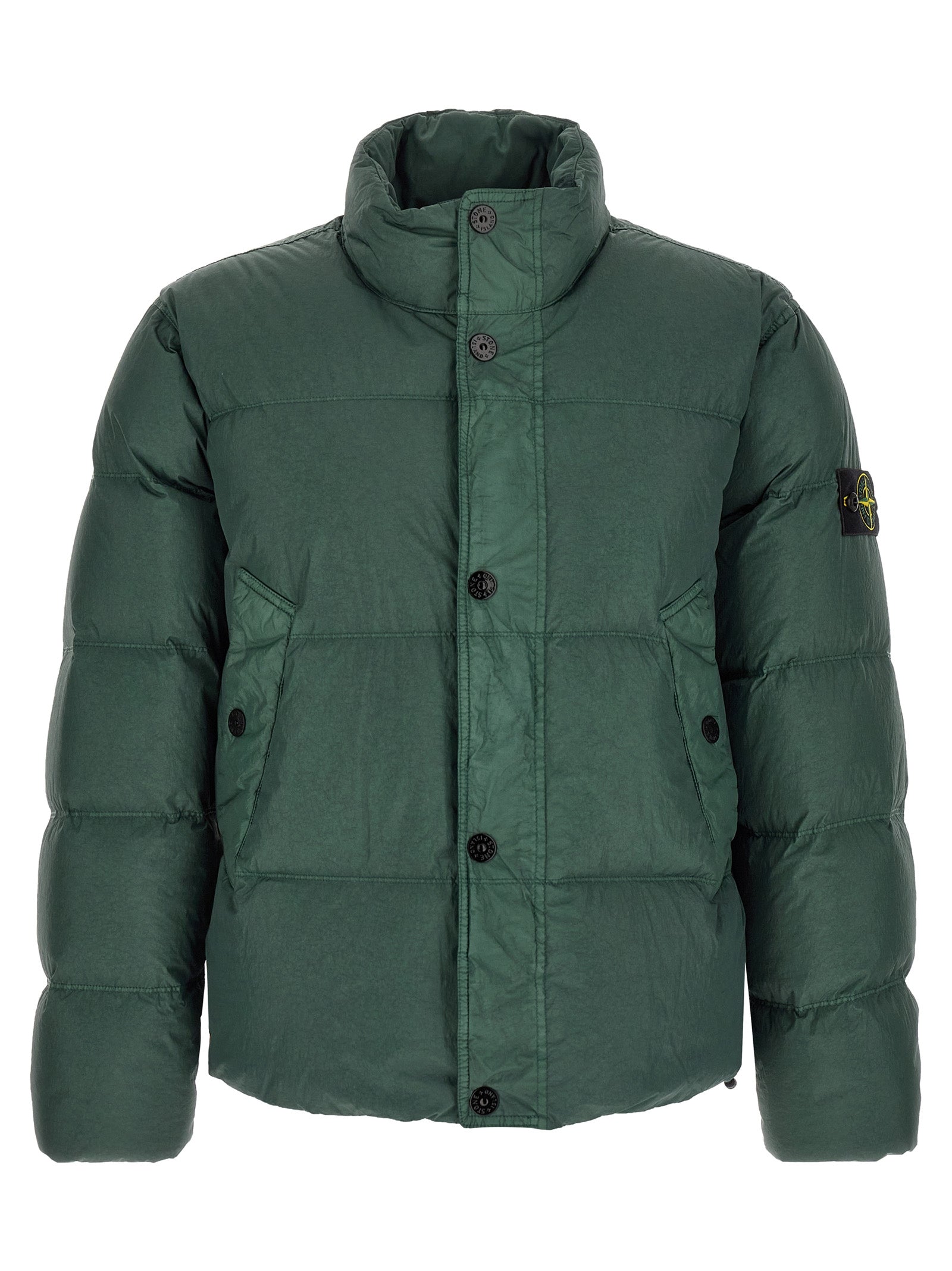 Stone Island Bicolor Polyamide Full-Length Jacket for Men