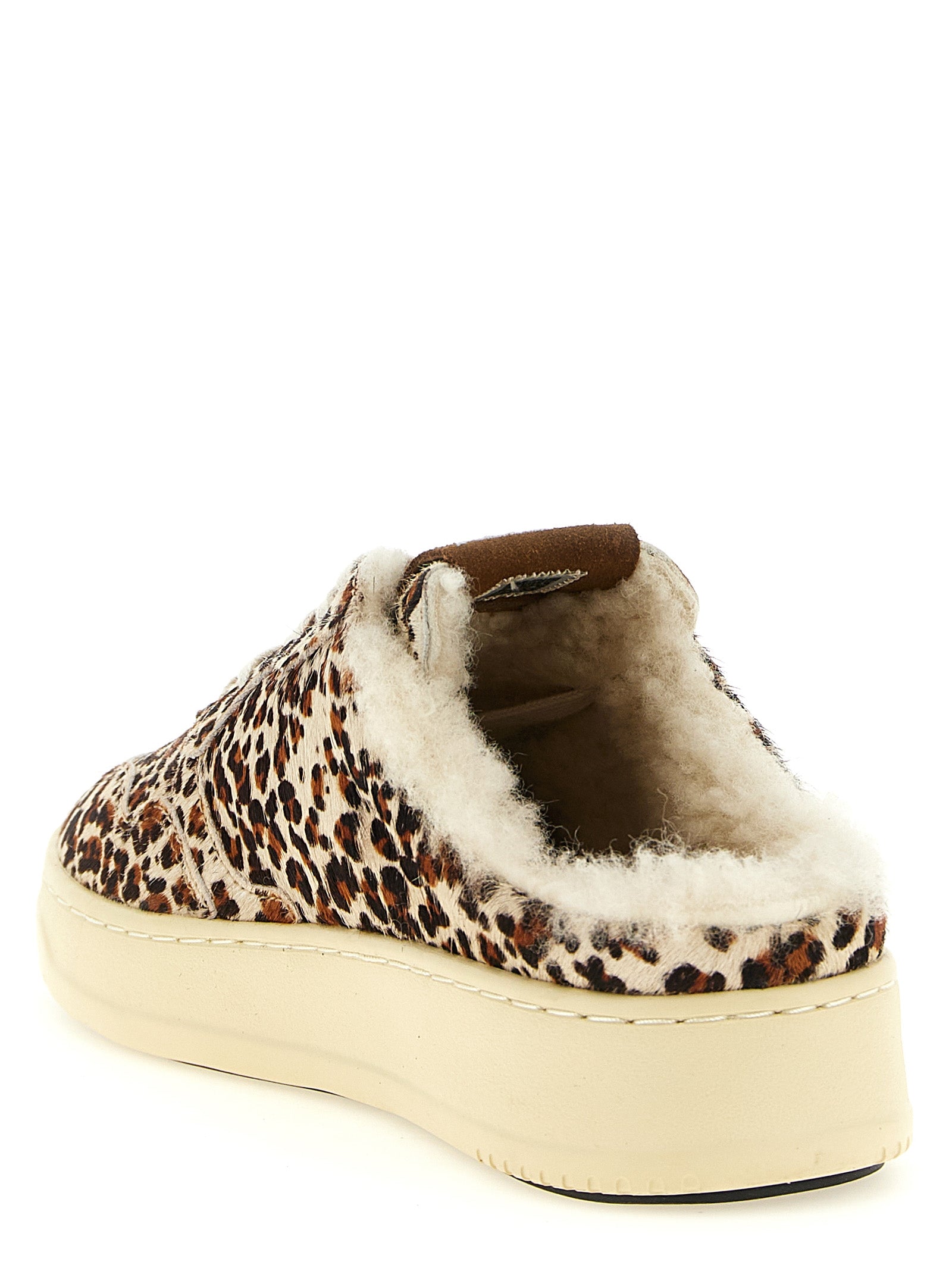 Autry Brown Cowhide Low Top Sneakers for Women
