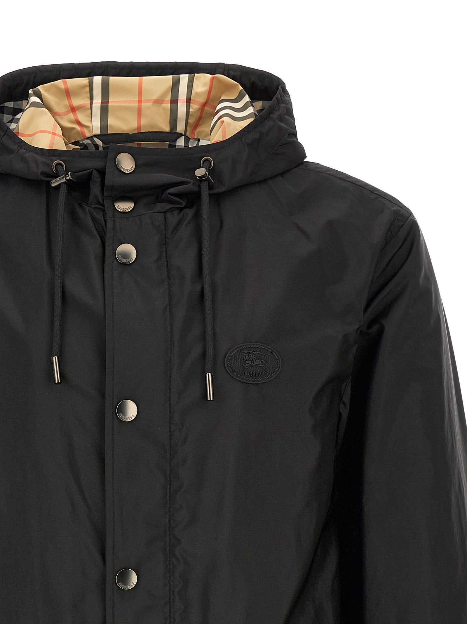Burberry Black Polyamide Shell Jacket for Men