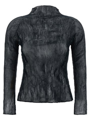 Issey Miyake Black Polyester Cardigan