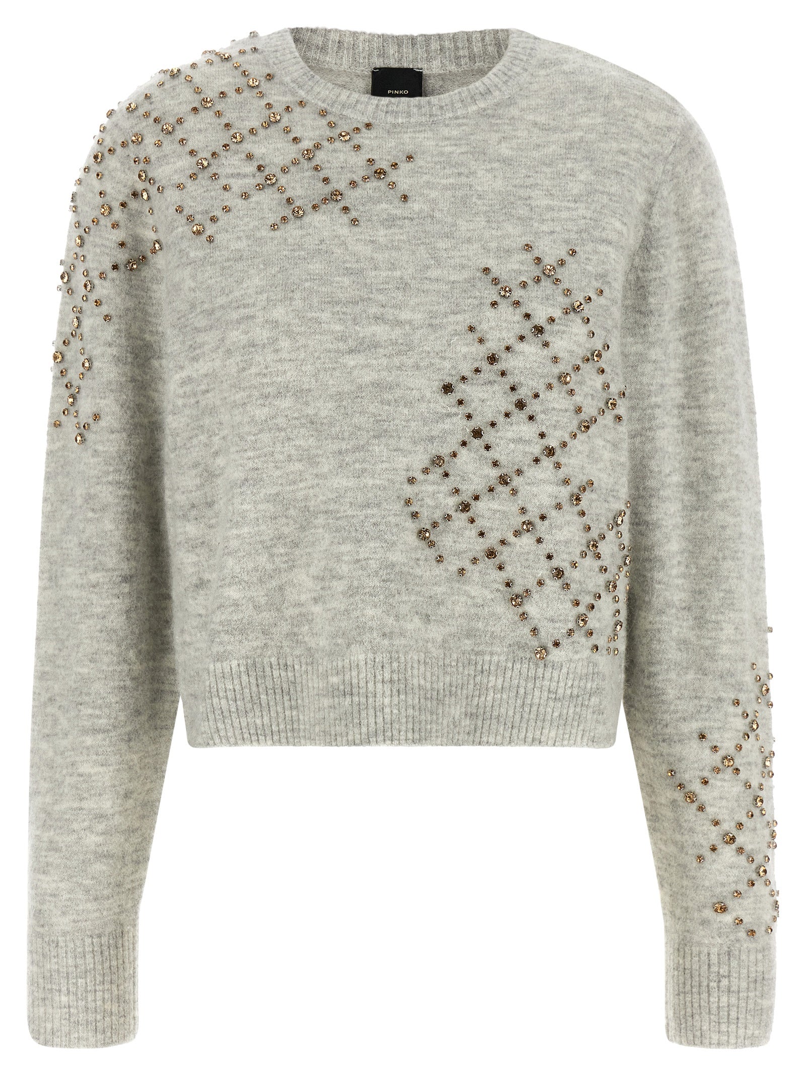 PINKO Gray Wool Cardigan for Women