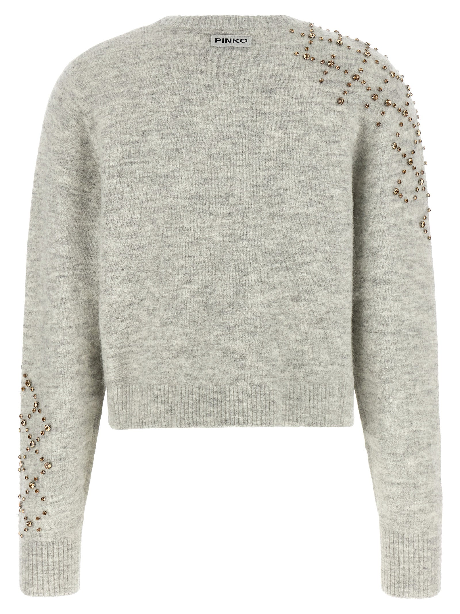 PINKO Gray Wool Cardigan for Women