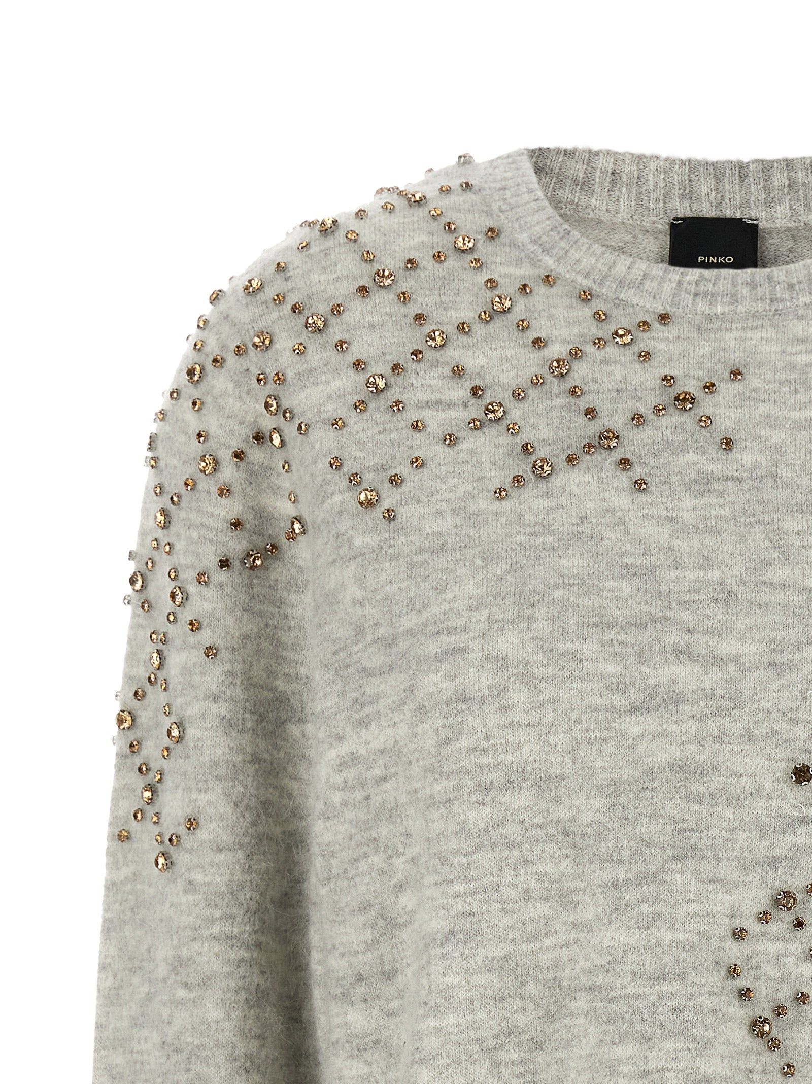 PINKO Gray Wool Cardigan for Women