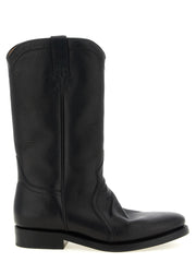 JIL SANDER Black Calfskin Over The Knee for Men