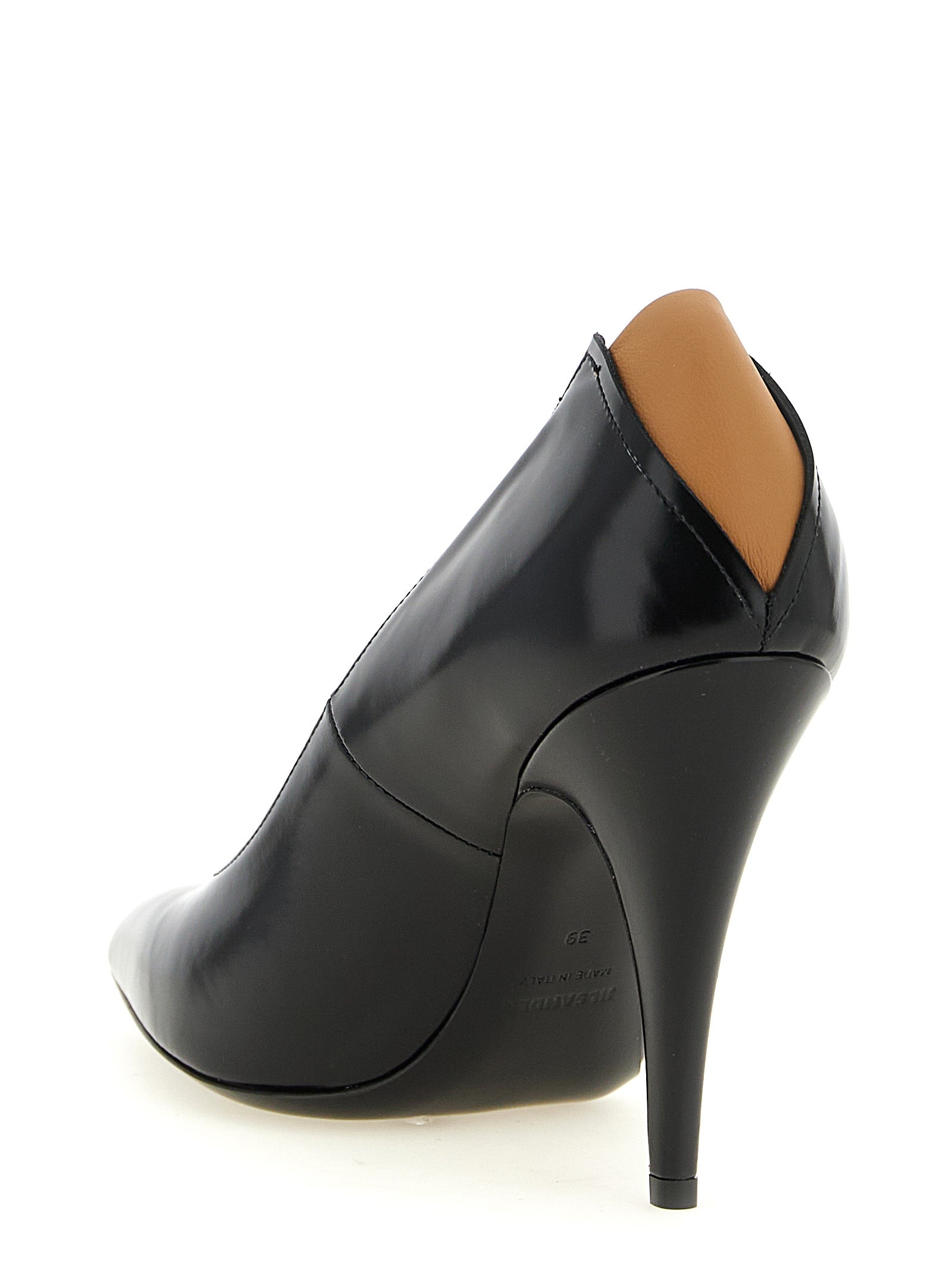 JIL SANDER Black Calfskin High Heel Pumps for Women
