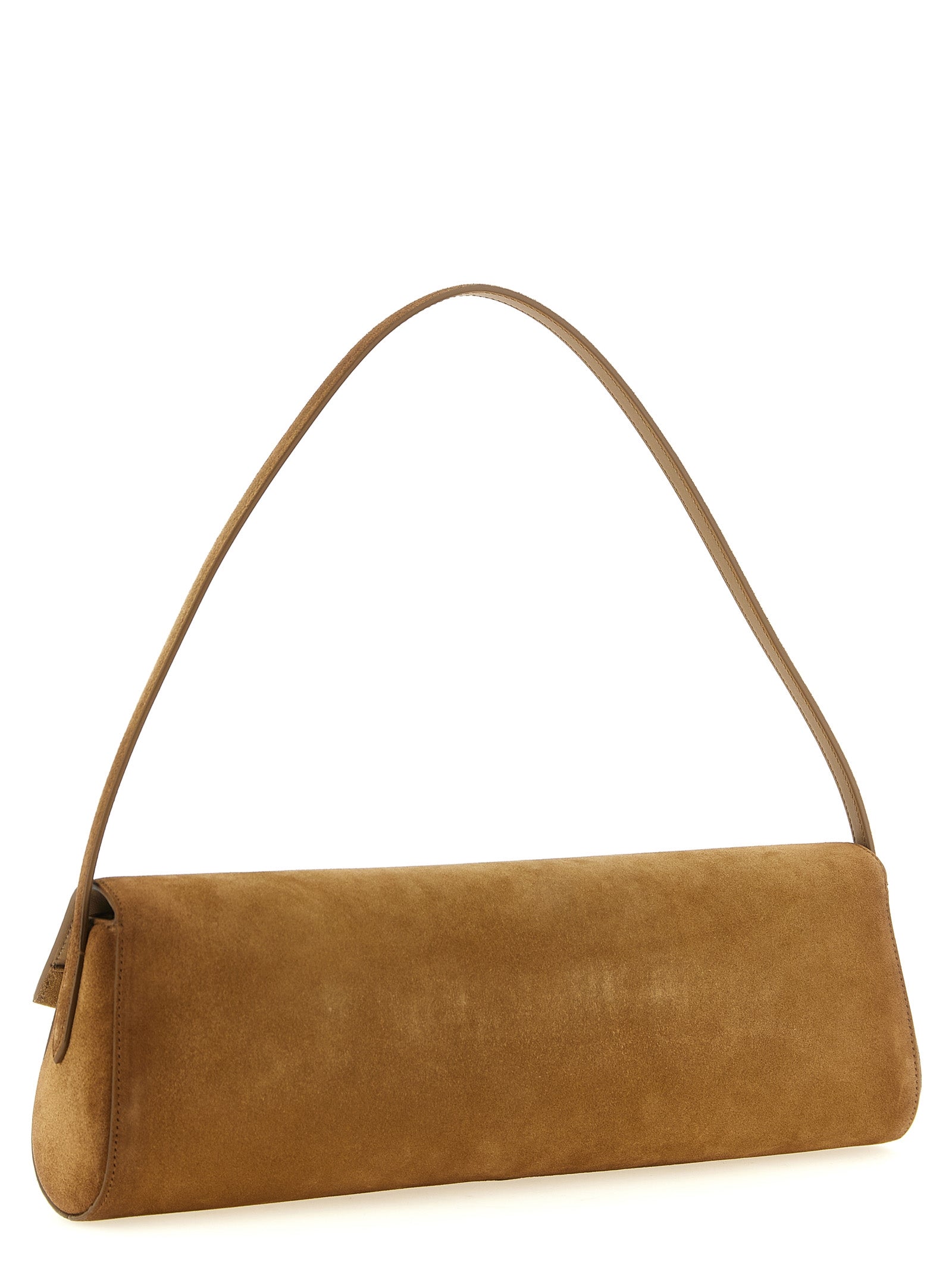 JIL SANDER Brown Calfskin Shoulder Bag for Women