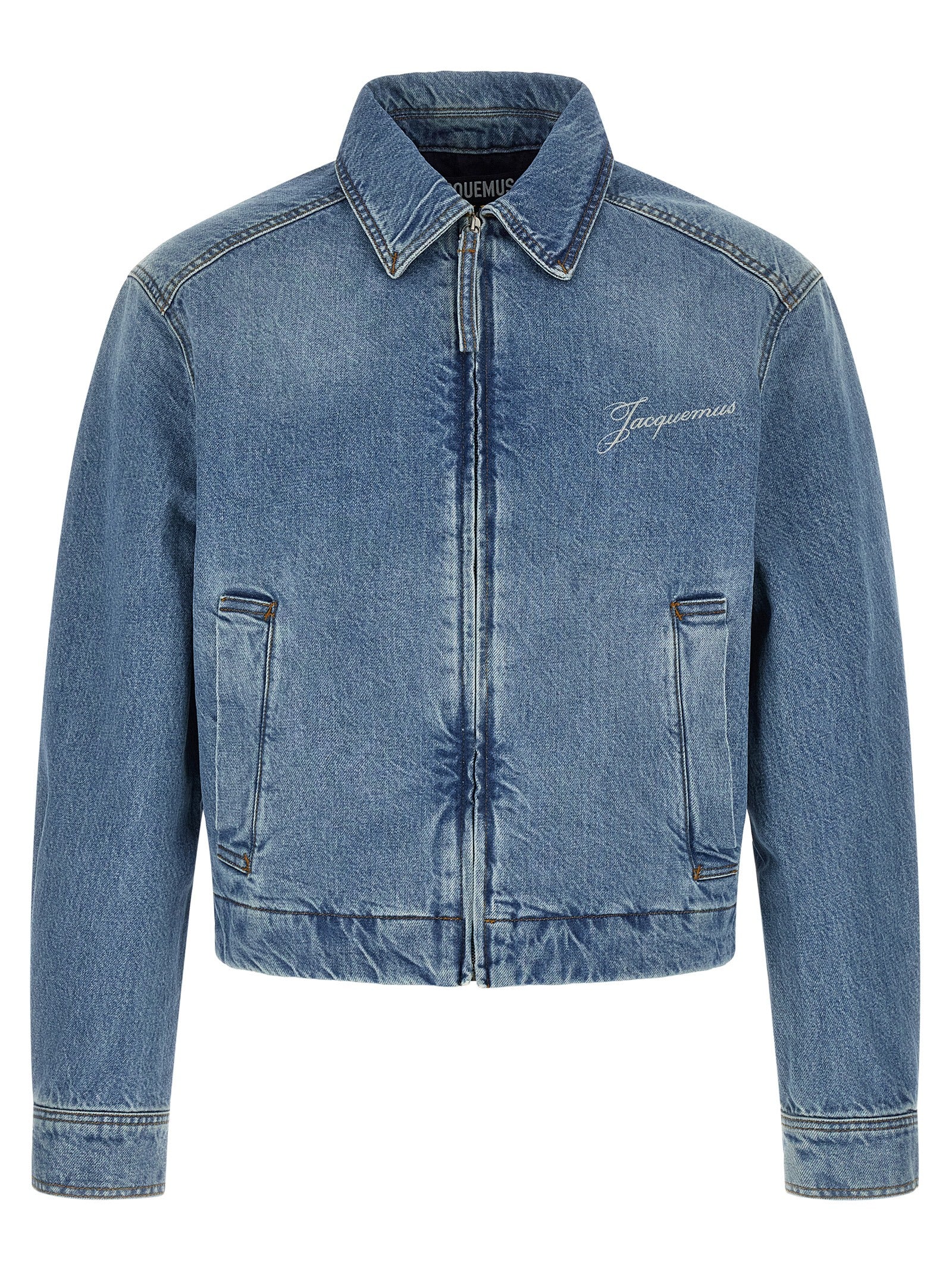 Jacquemus Blue Cotton Denim Jacket for Men