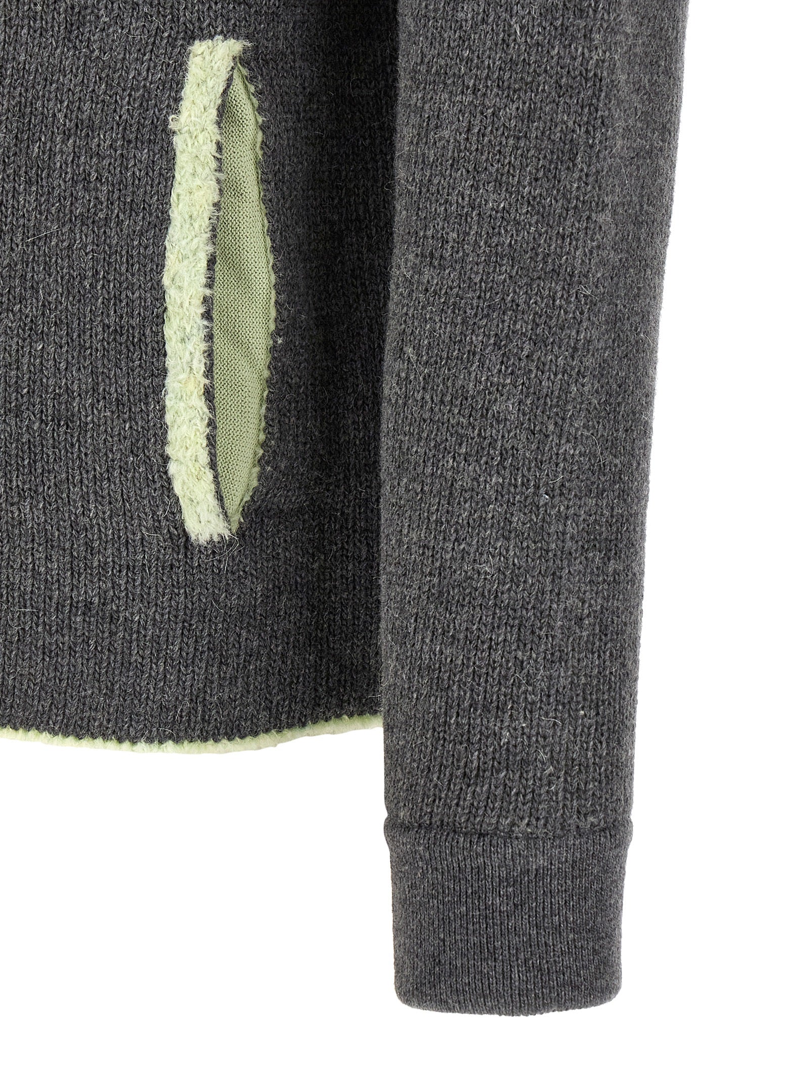Diesel Gray Wool Sweatshirt for Men