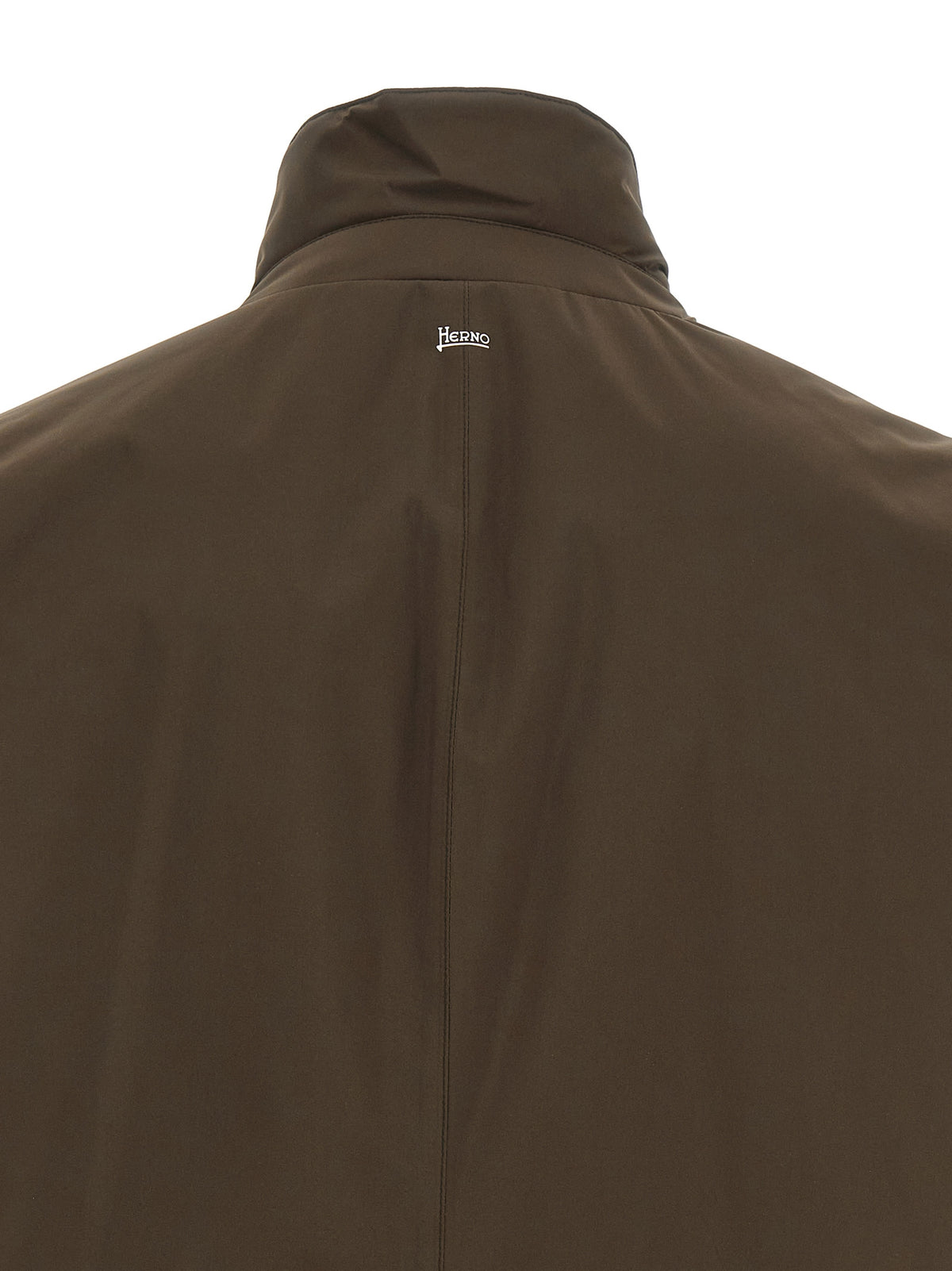 Herno Brown Polyester Full-Length Jacket for Men