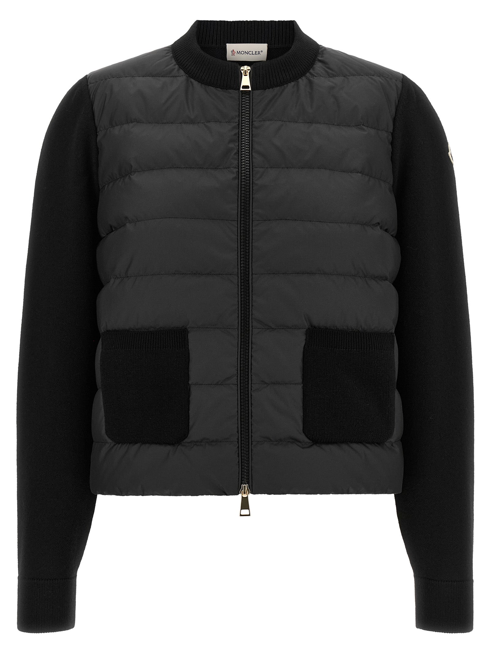 Moncler Black Polyester Cardigan for Women