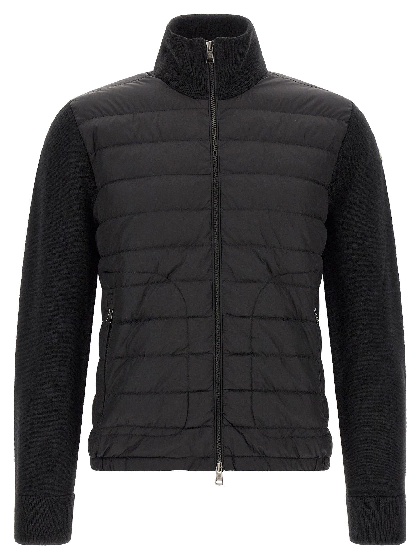 Moncler Black Polyamide Cardigan for Men