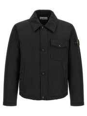 Stone Island Black Polyester Jacket for Men