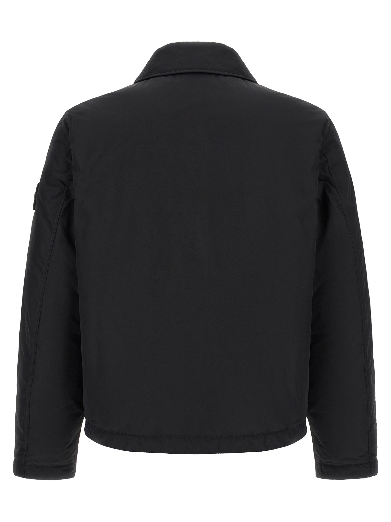 Stone Island Black Polyester Jacket for Men