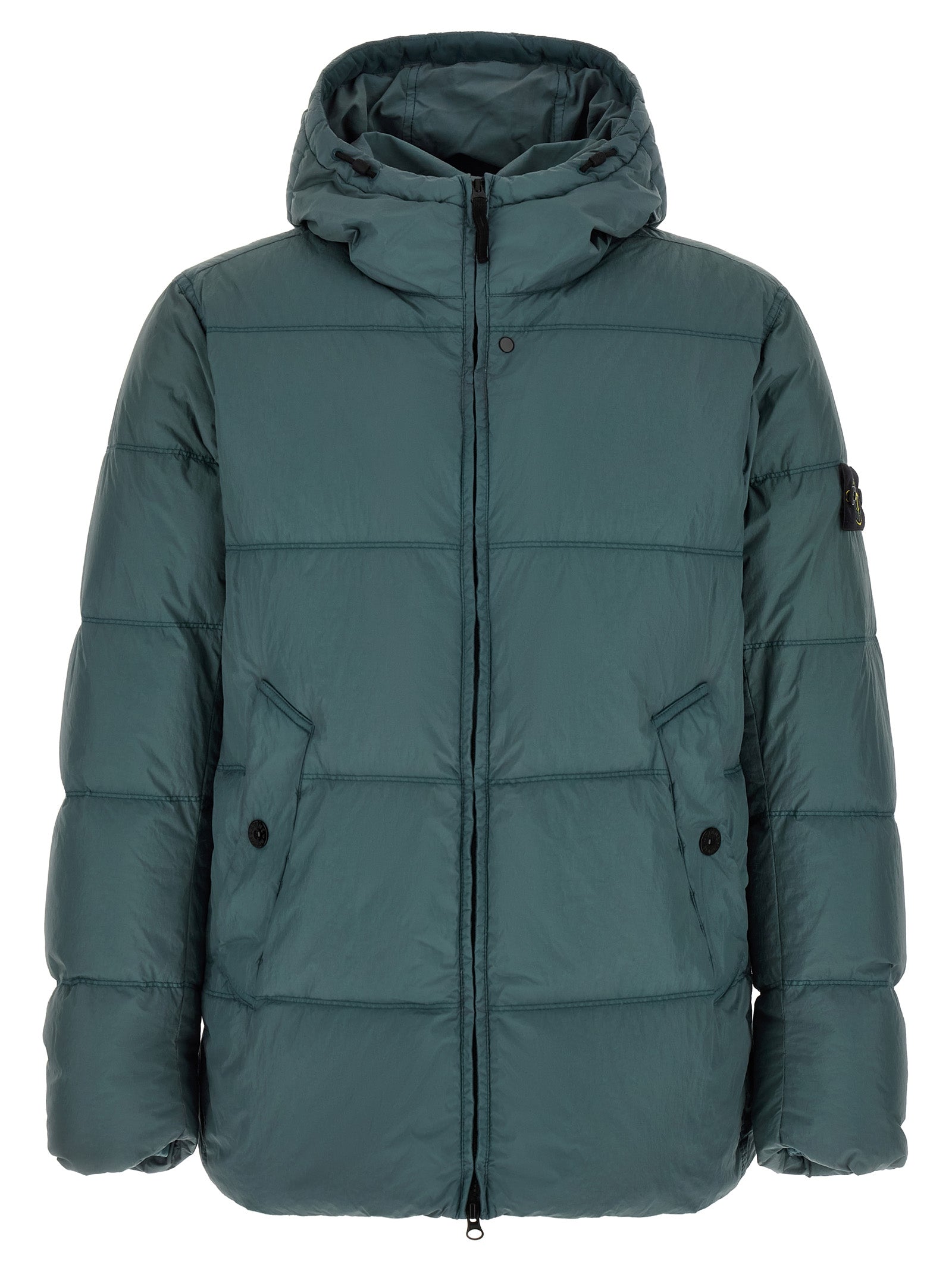 Stone Island Bicolor Polyamide Full-Length Jacket for Men