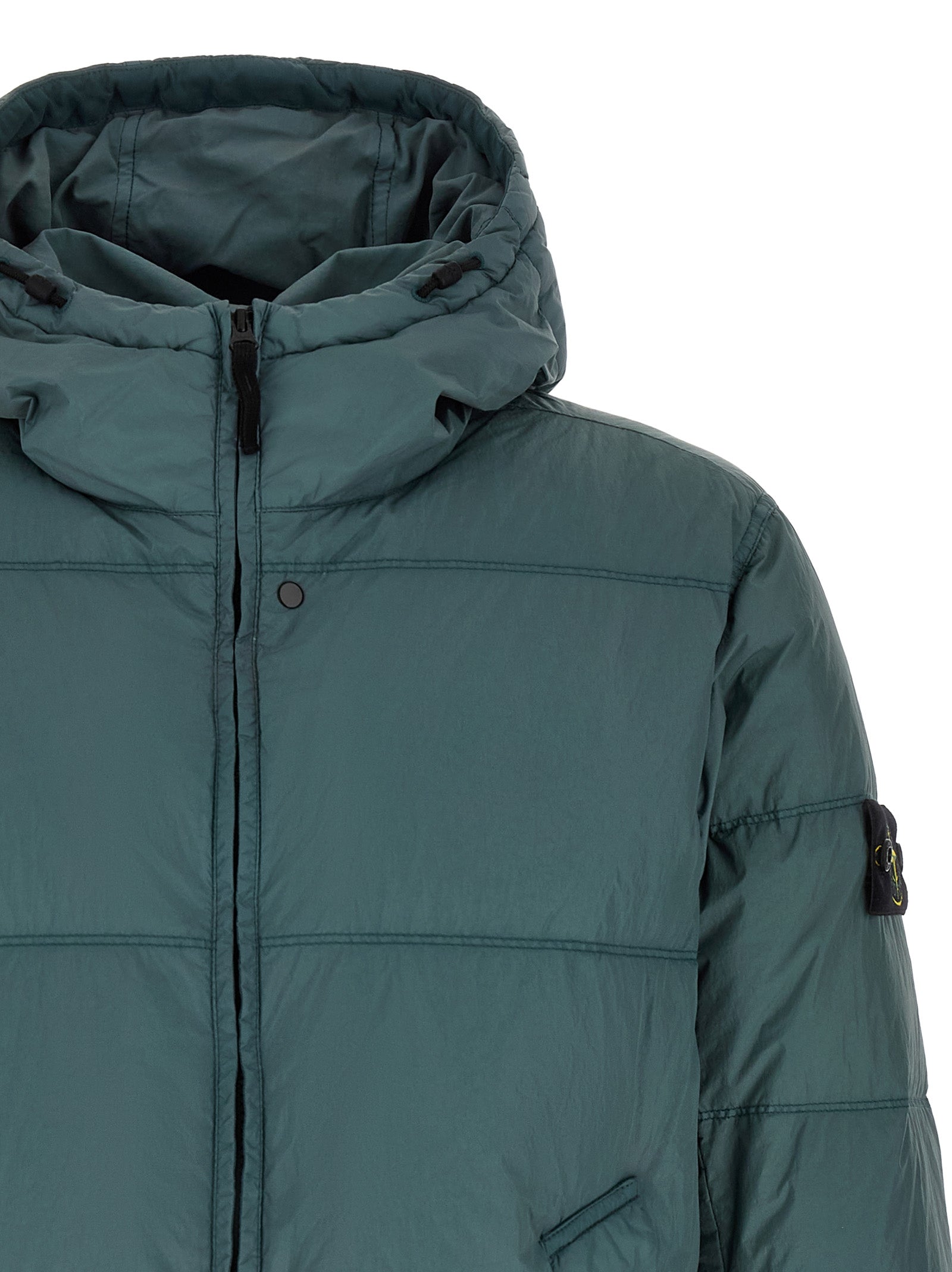 Stone Island Bicolor Polyamide Full-Length Jacket for Men