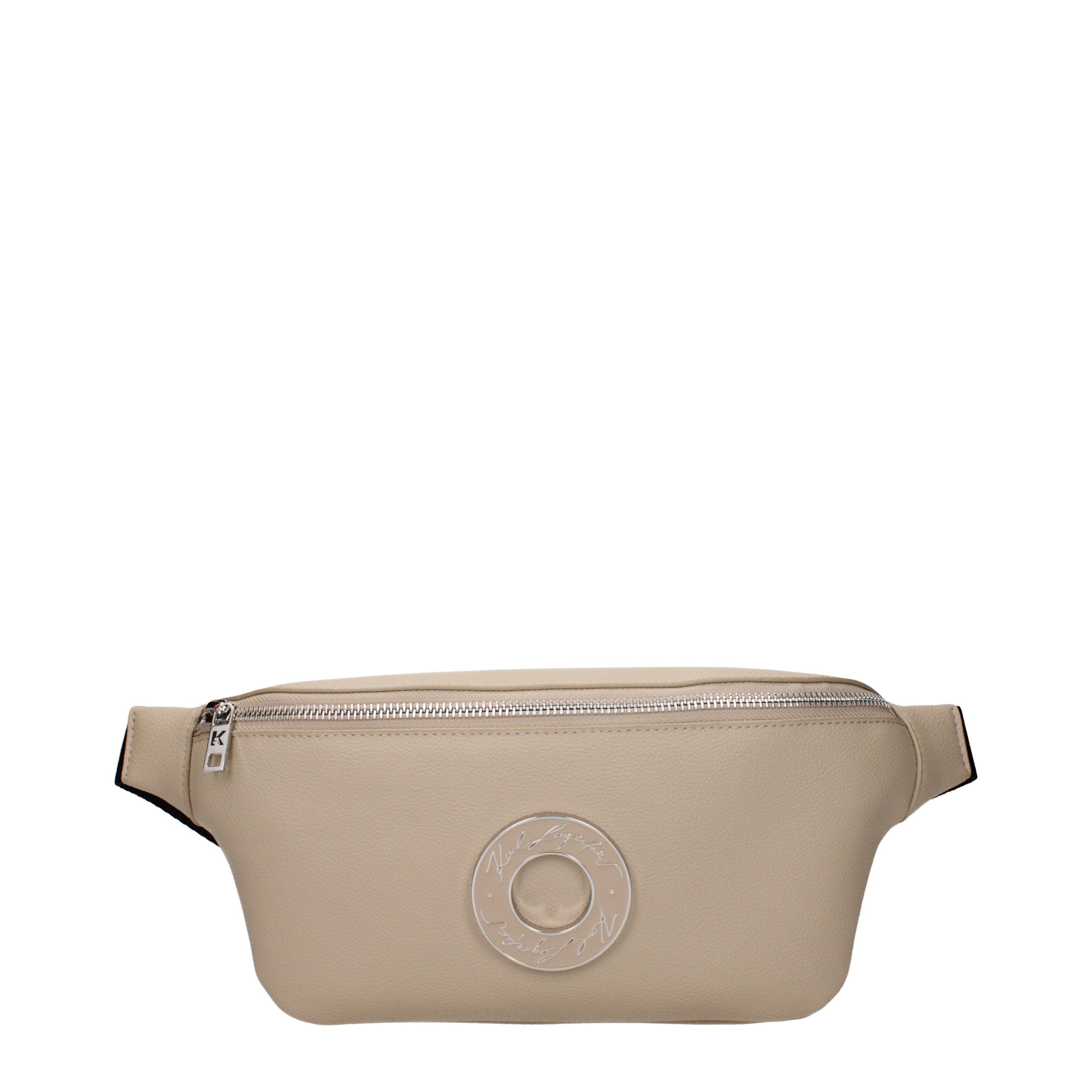 Karl Lagerfeld Beige Leather Backpack for Women