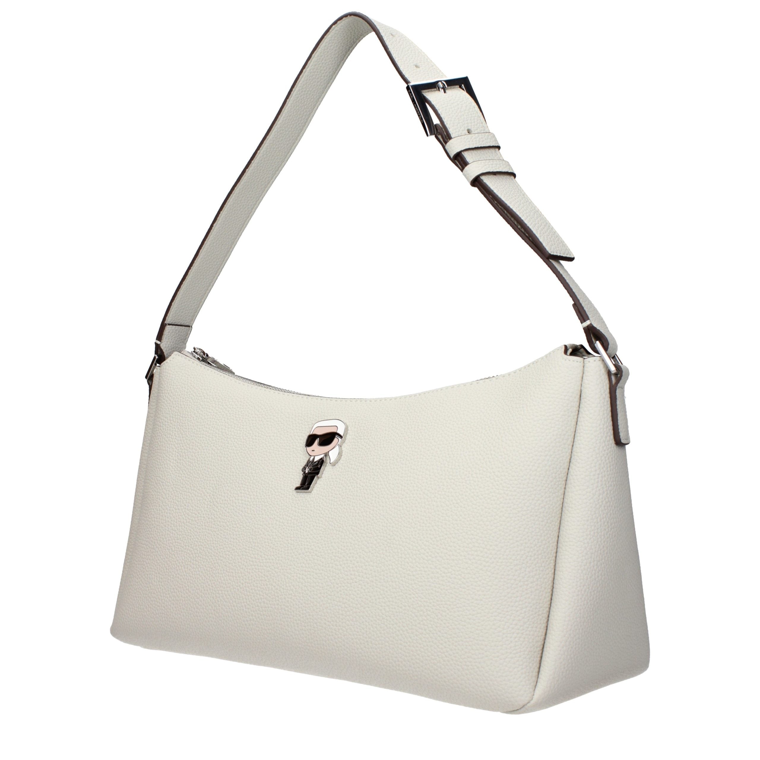 Karl Lagerfeld Gray Leather Shoulder Bag for Women