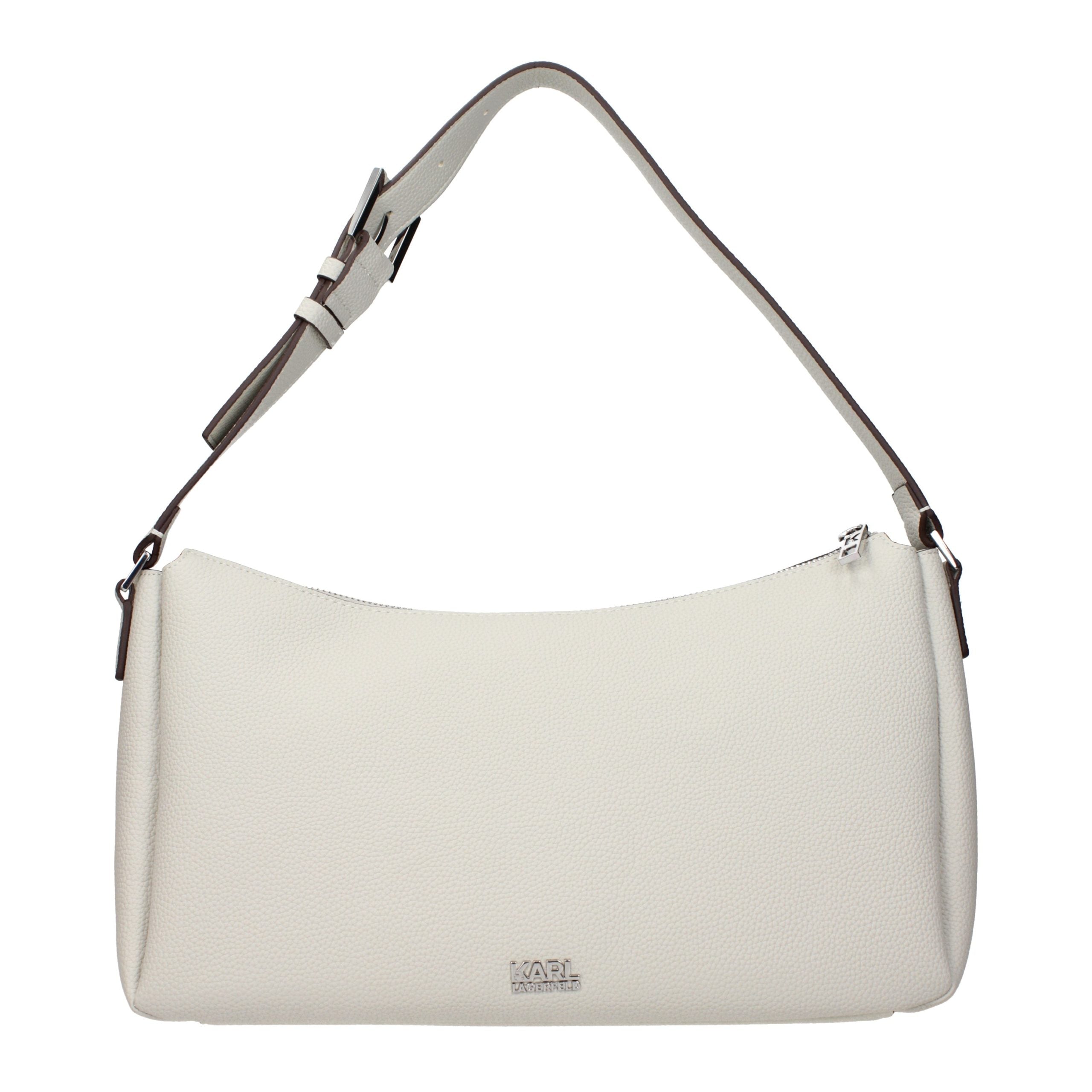 Karl Lagerfeld Gray Leather Shoulder Bag for Women