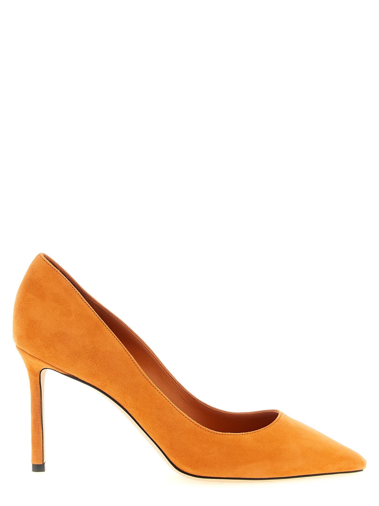 Jimmy Choo Orange Leather High Heel Pumps for Women