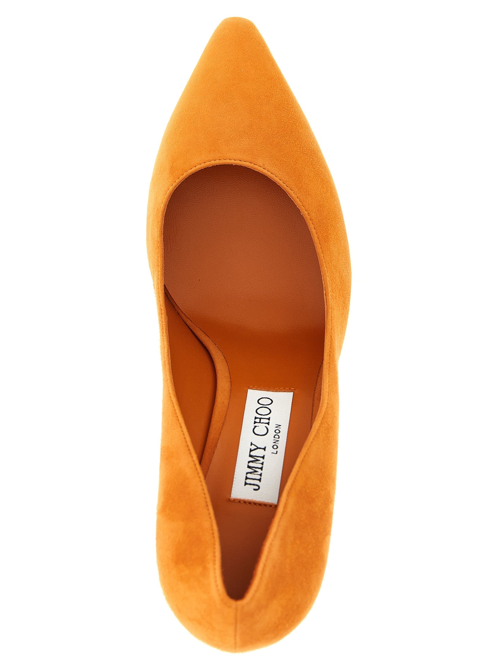 Jimmy Choo Orange Leather High Heel Pumps for Women
