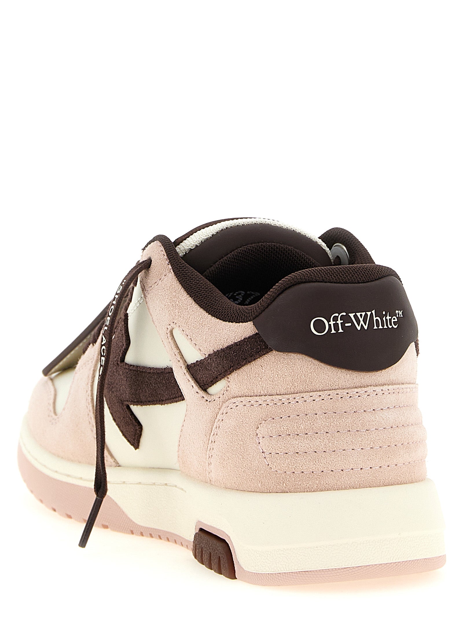 Off-White Multicolor Cowhide Low Top Sneakers for Women
