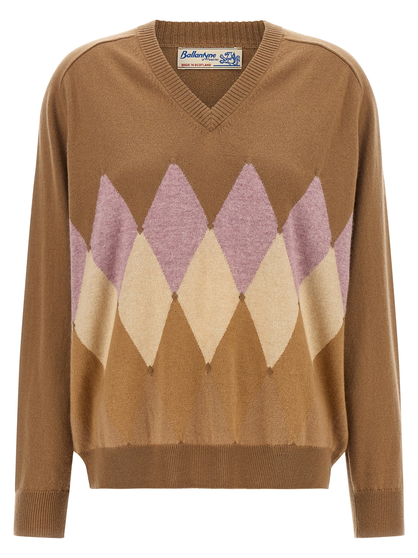 Ballantyne Brown Cashmere Cardigan for Women