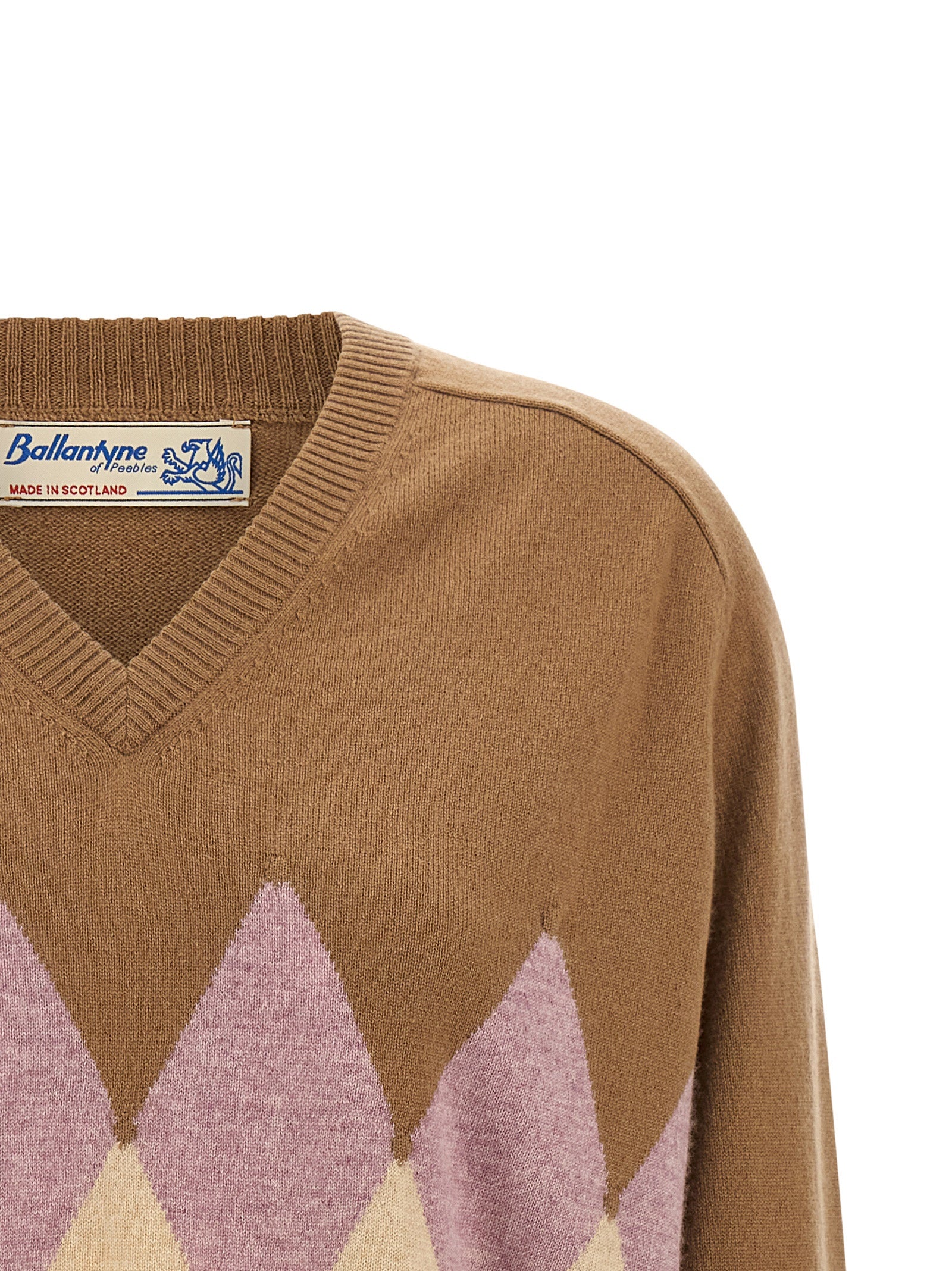 Ballantyne Brown Cashmere Cardigan for Women