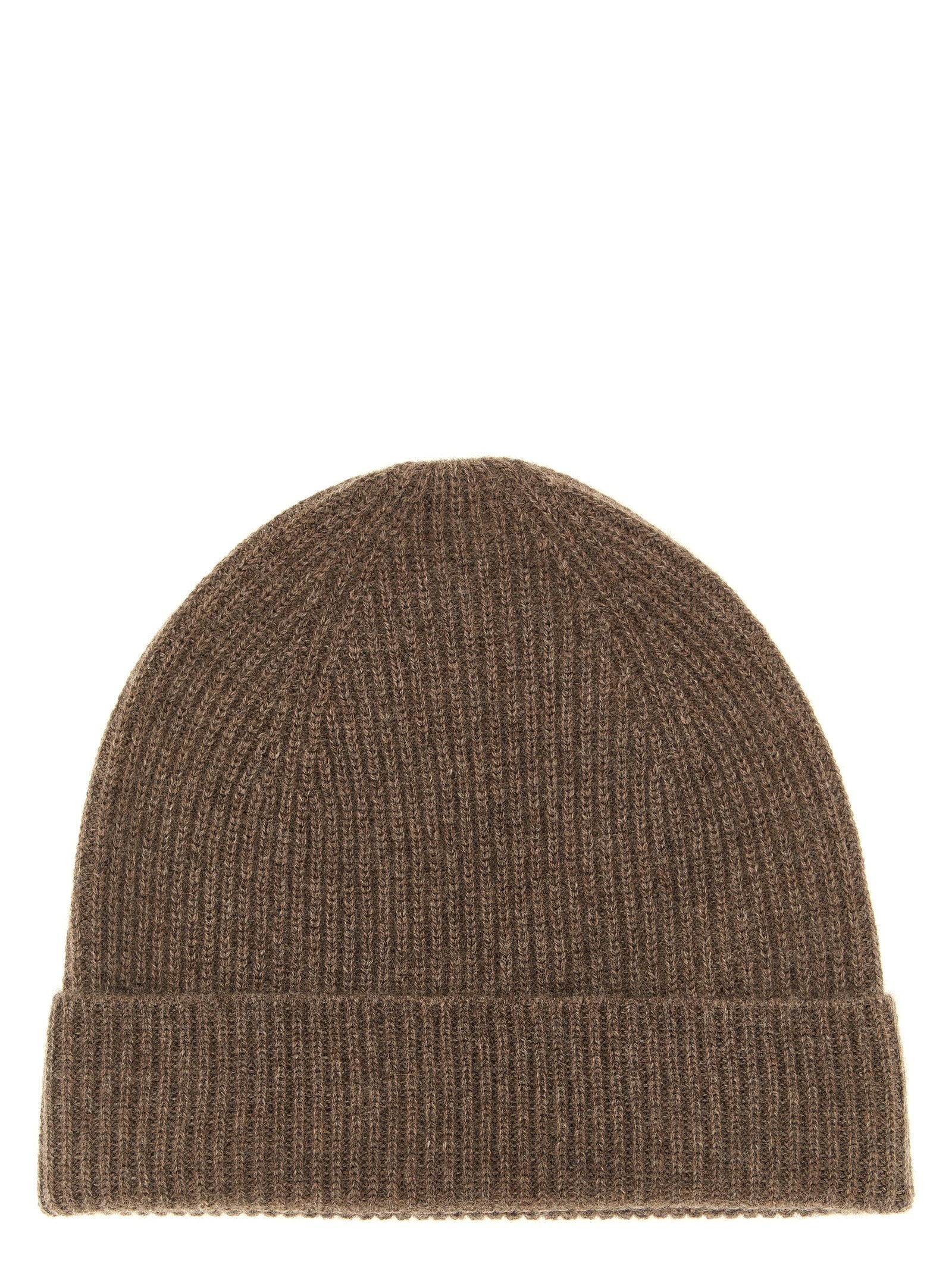 Ballantyne Brown Cashmere Beanie for Men
