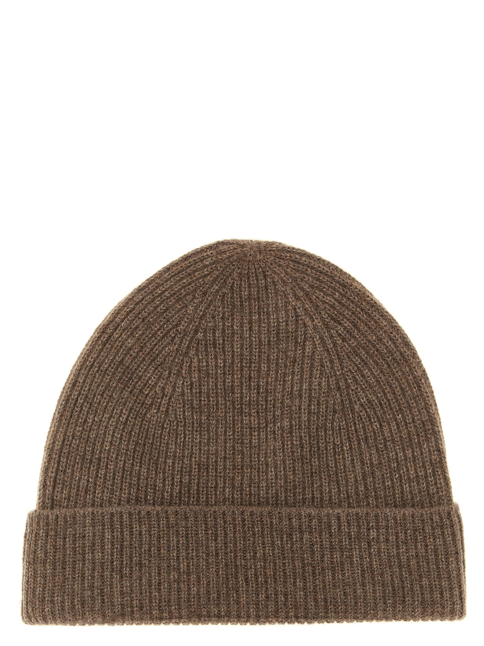 Ballantyne Brown Cashmere Beanie for Men