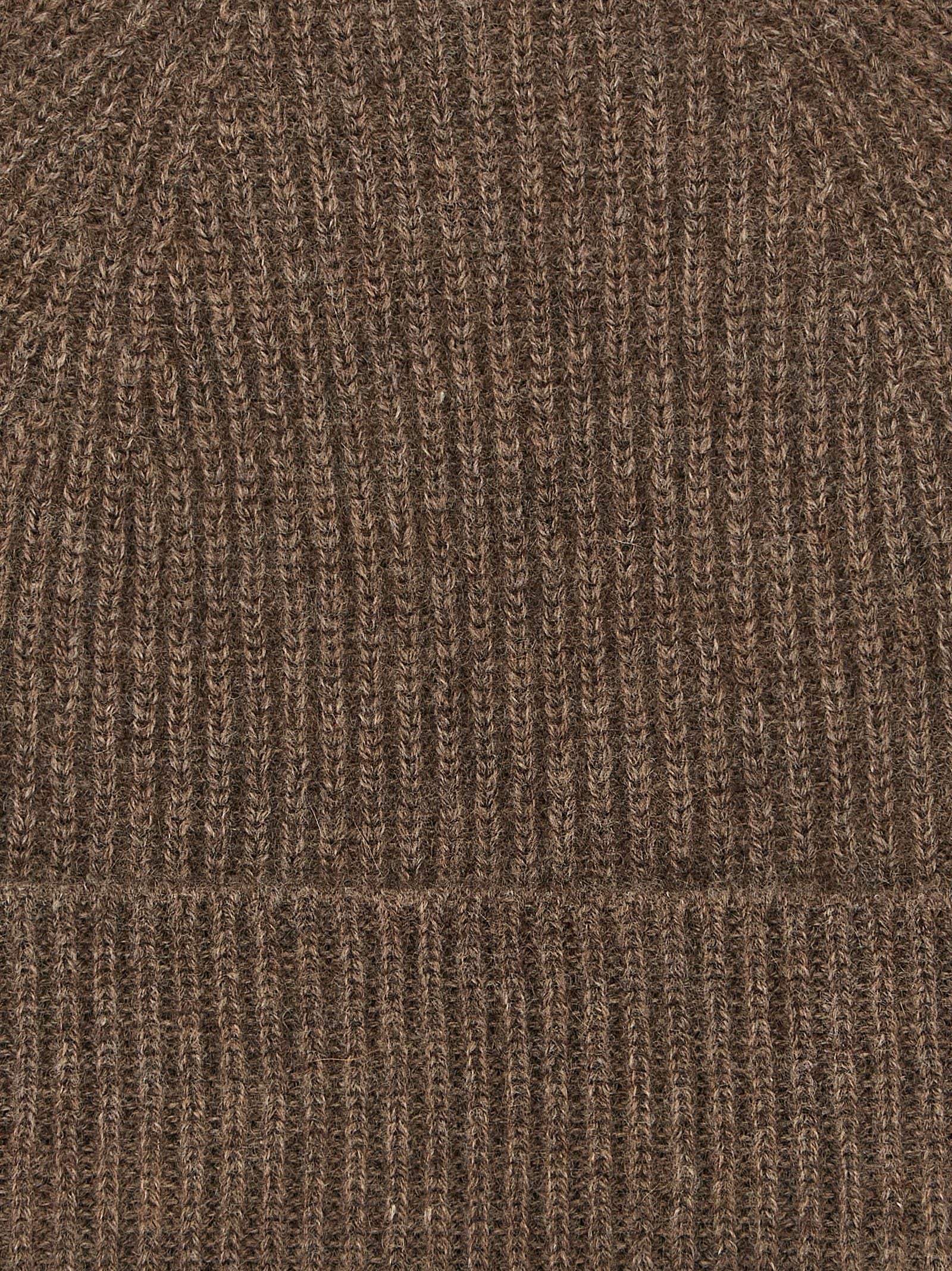 Ballantyne Brown Cashmere Beanie for Men