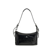 Vivienne Westwood Black Calf Leather Bos Taurus Shoulder Bag for Women