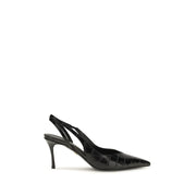 Ferragamo Black Calf Leather Bos Taurus Pumps