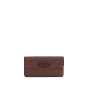 Valentino Garavani Brown Calf Leather Bos Taurus Wallet