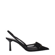 Prada Black Fibres High Heel Pumps