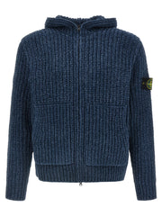 Stone Island Blue Cotton Cardigan for Men