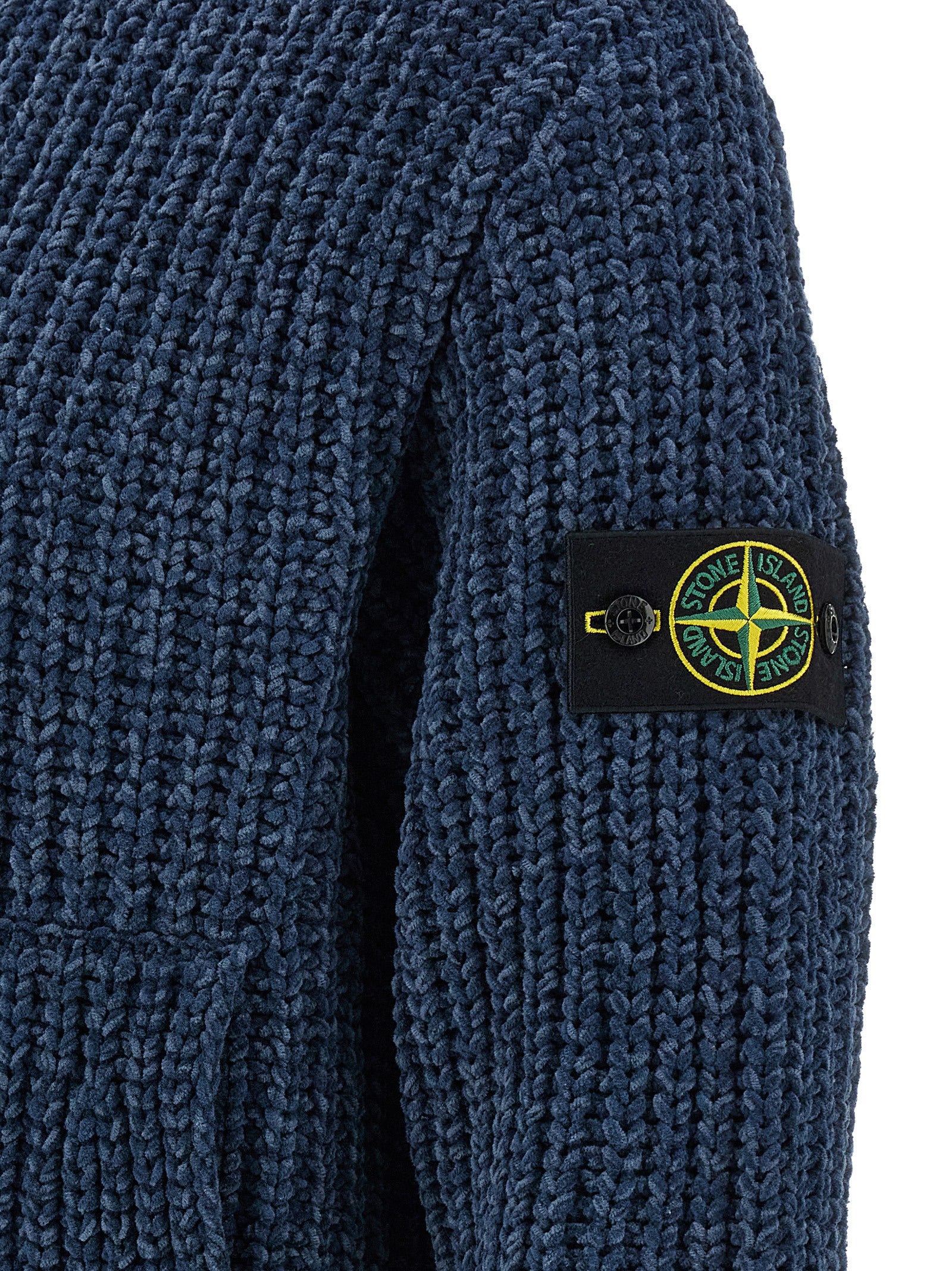 Stone Island Blue Cotton Cardigan for Men