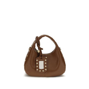 Ganni Brown Recycled Leather Handbag