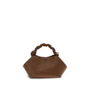 Ganni Brown Recycled Leather Handbag