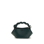 Ganni Bicolor Recycled Leather Handbag