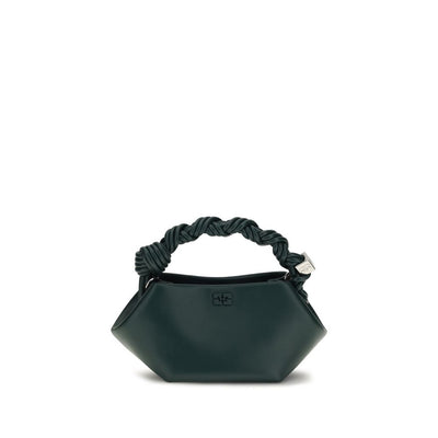 Ganni Bicolor Recycled Leather Handbag for Women