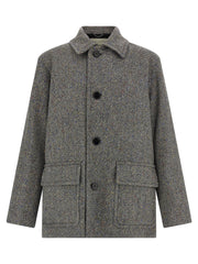 Dries Van Noten Gray Wool Coat