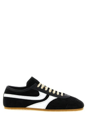 Dries Van Noten Bicolor Calfskin Athletic Sneakers